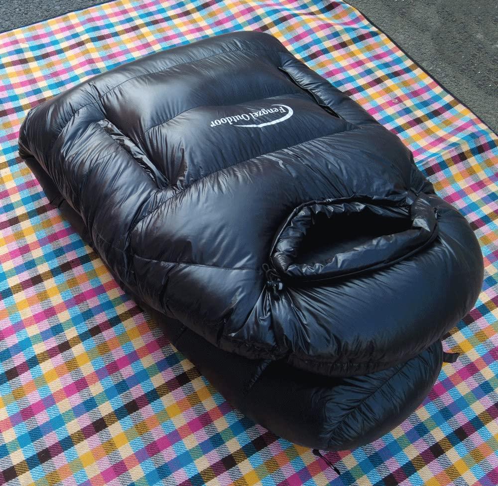 Fengzel Outdoor Mummy Sleeping with Leg and Hand Down for Home and Emergency Extreme Cold Weather Protection for Severe Winters Down Bag, 21080(50)
