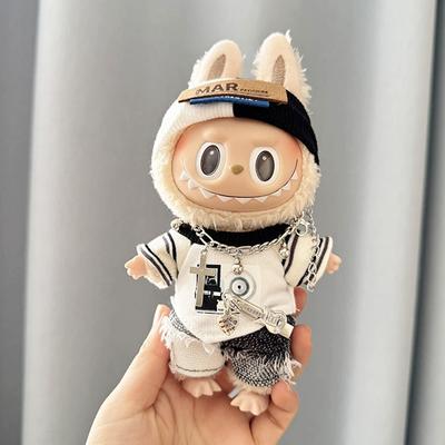 Für 17cm Labubu I II Idol Puppen Niedliche Mini Plüschpuppenkleidung für Korea Kpop Exo Idol Puppen DIY Zubehör Geschenke Neuer Stil