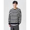 8Seconds Ringer Color Block Stripe Knit Pullover Navy