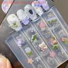 Bow Ribbon Silicone Nail Mold Flower Nail Decorations Nails DIY Design Stereoscopic Stamping Manicure Tools