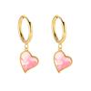 925 Sterling Silver Commuter Versatile Earrings 18K Gold Zircon Earrings Clover Sun Pendant Ear Buckles