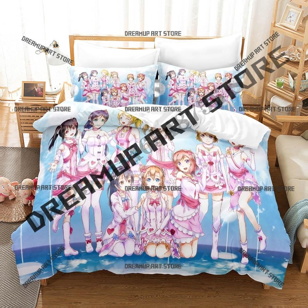 Fashion Love Live Kousaka Honoka Bedding Set Single Twin Full Queen King Size Bed Set Kids Bedroom Duvetcover Sets Bed Sheet Set