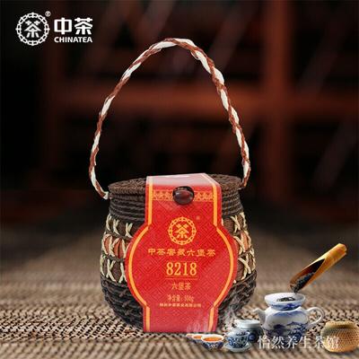 8218 Čaj Wuzhou LiuPao Jiao Cang LiuBao Čierny Tmavý Čaj Kôš Hei Cha 500g/1.1lb