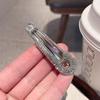 Rhinestone Duckbill Hair Clip: Versatile Flyaway & Bangs Accessory