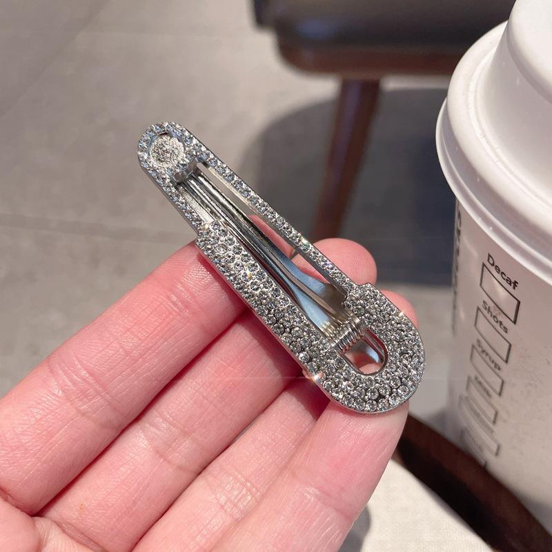 Rhinestone Duckbill Hair Clip: Versatile Flyaway & Bangs Accessory