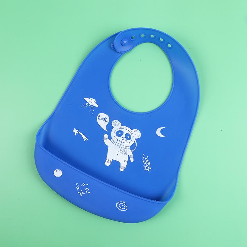 Waterproof Silicone Cartoon Bibs for Babies and Toddlers: Leak-Proof, Food-Grade Meal and Drool Protection