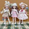 30cm Mini Movable 23 Jointed Doll Girls Toy 3D Big Eyes BJD Princess Full Outfits Dresses Collection Παιδική κούκλα Δώρο
