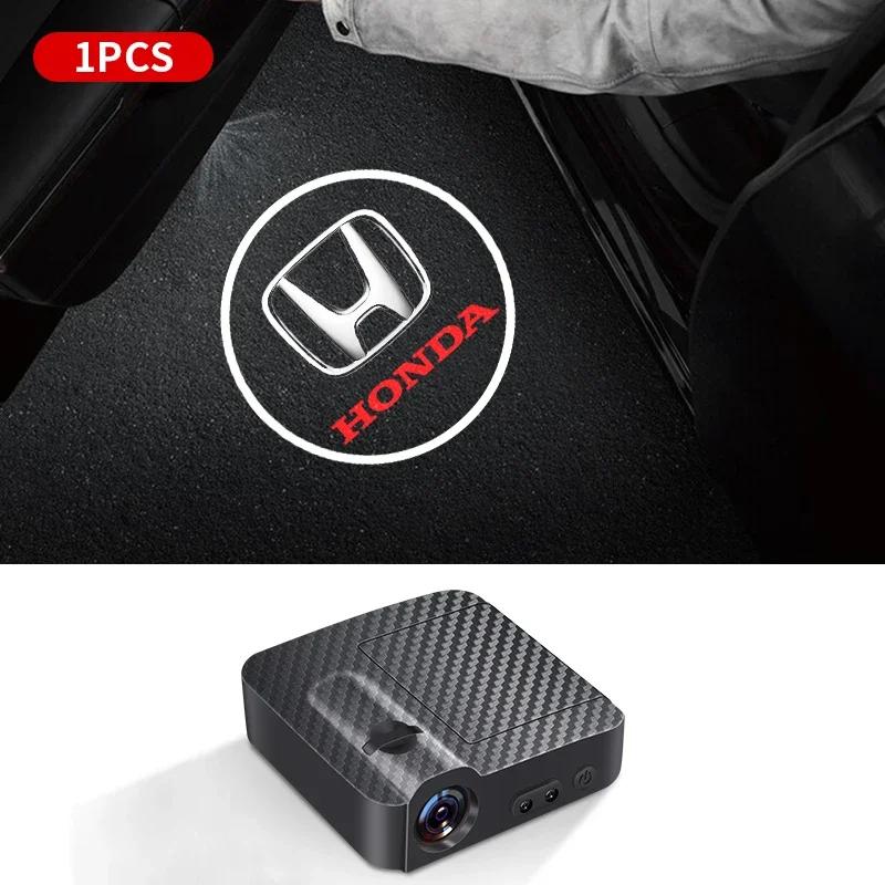 

1/2Pcs Car Door Logo Light Led HD Projector Lamp For Honda Civic Accord Odyssey City Pilot Jazz CRV HRV Legend Accessories