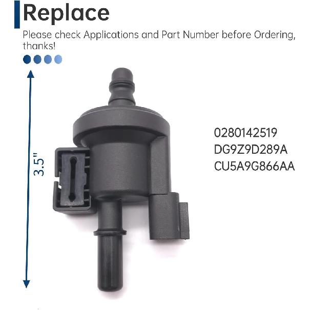 Canister Purge Valve for Fusion/MKZ/Mustang 2013- -OEM 0280142519 B0DKHV6815