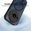 KEYSION Magnetic Phone Case for Redmi A3 A3X Soft Silicone+PC Matte Translucent Clear Shockproof Back Cover for Xiaomi POCO C61