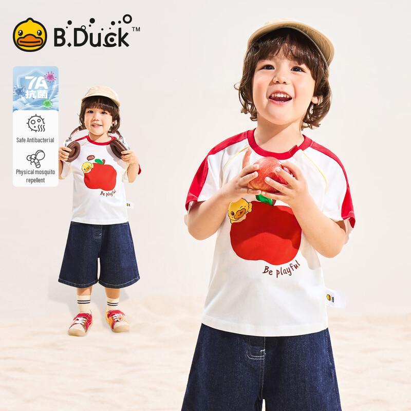

Детская футболка с коротким рукавом из чистого хлопка B.Duck 110