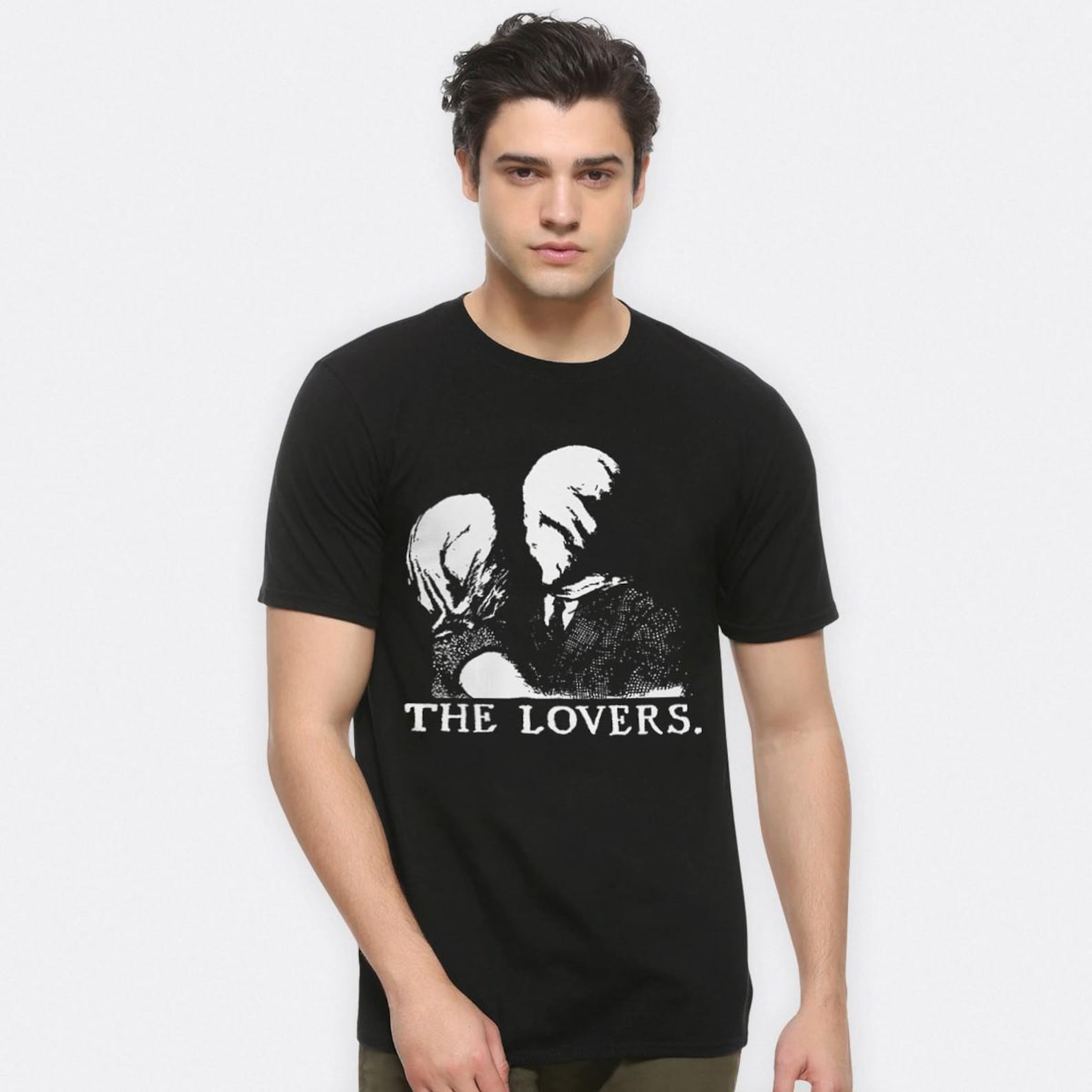 The Lovers by Rene Magritte T-Shirt, Men s Women s Sizes (ISK-803455) S