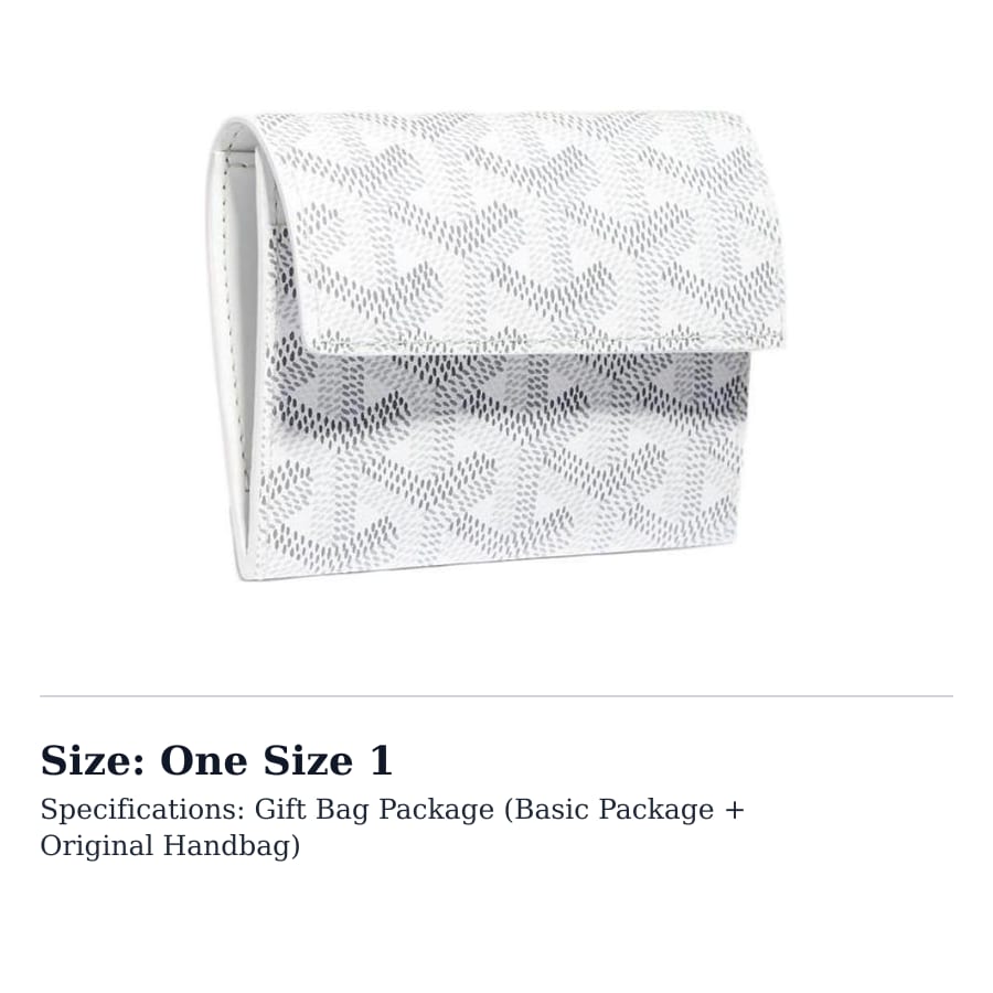Goyard MARIGNY Canvas With Leather Coin Purse Women's White MARIGNPMLTY-50CL50P