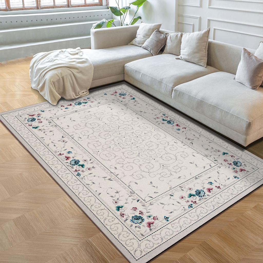 Wohnzimmerteppich Schmutzabweisend und Pflegeleicht Bodenmatte Schlafzimmer Bettvorleger