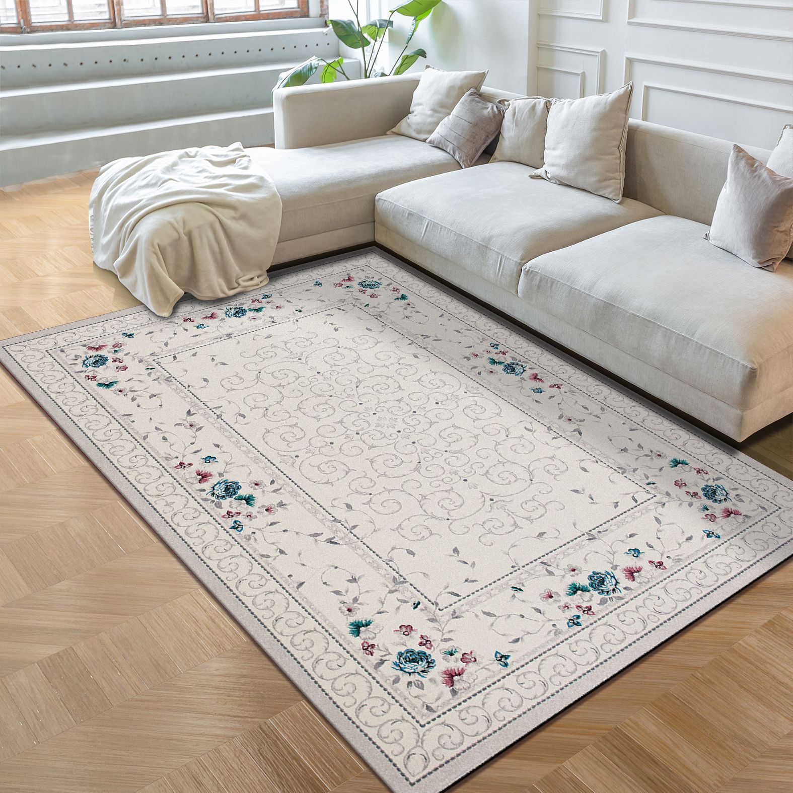 

Ковер для гостиной, грязеотталкивающий и простой в уходе, коврик для пола, ковер для спальни, прикроватный ковер 80*120cm