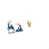 Elegant Resin Animal Sculpture Collection Reindeer Elk Deer Couple And Chicken Figurine Feng Shui