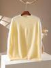 Women's Loose Cashmere Brushed Round Neck Soft Sweater - Autumn/Winter Style