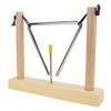 Hand Percussion Triangle Musical Instrument with Pine Frame for Performance Playing