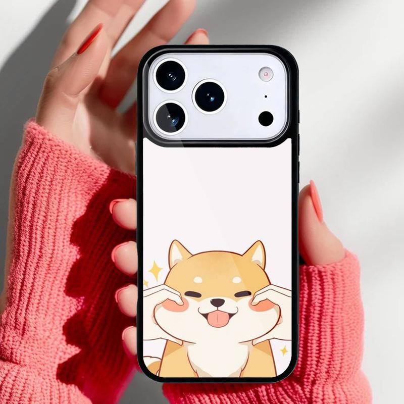 Funny Shiba Inu Phone Case for iPhone 17 16 15 14 13 Pro Max Back Cover for 12 11 Pro Coque