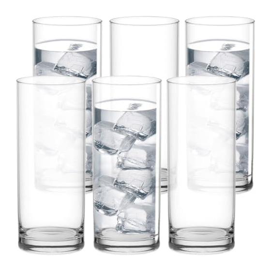 

Horikoshi Glass Zombie Glass Collins Glass Ocean Long Tumbler 355ml Set of 6 Clear