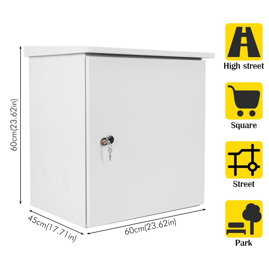 Electrical Junction Box Dustproof Metal Electrical Enclosure Box IP55 Waterproof for Electrical Services and Battery Accessories