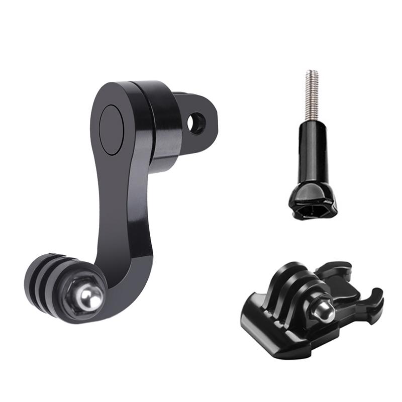 360° Vertical Bracket Adapter for GoPro Hero 11 10 9 Yi DJI SJCAM Motorcycle Helmet Chin Stand Mount Holder Camera Accessories