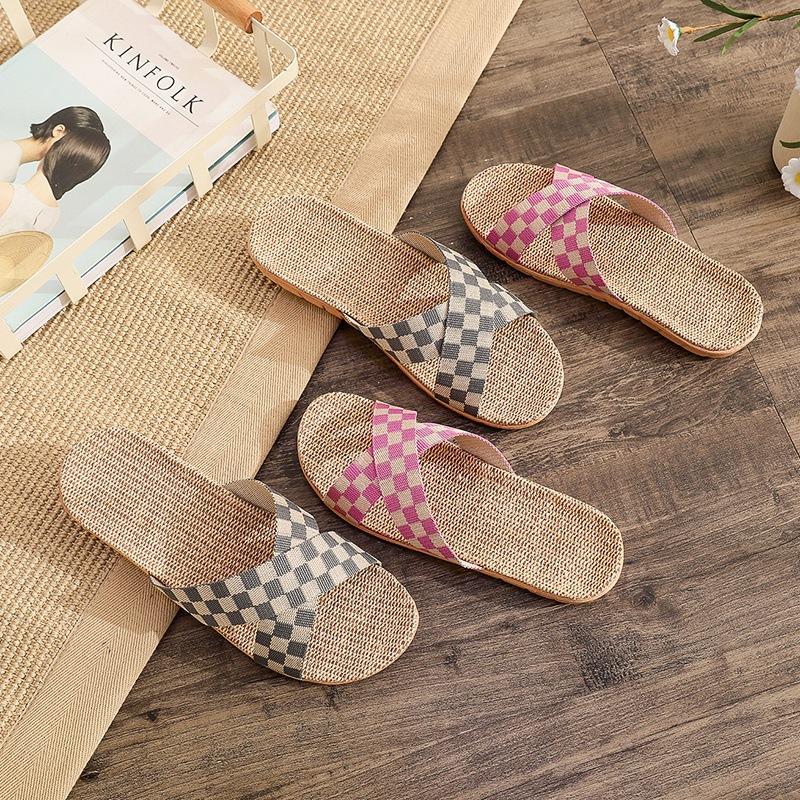Fashion Summer Linen Slippers for Women