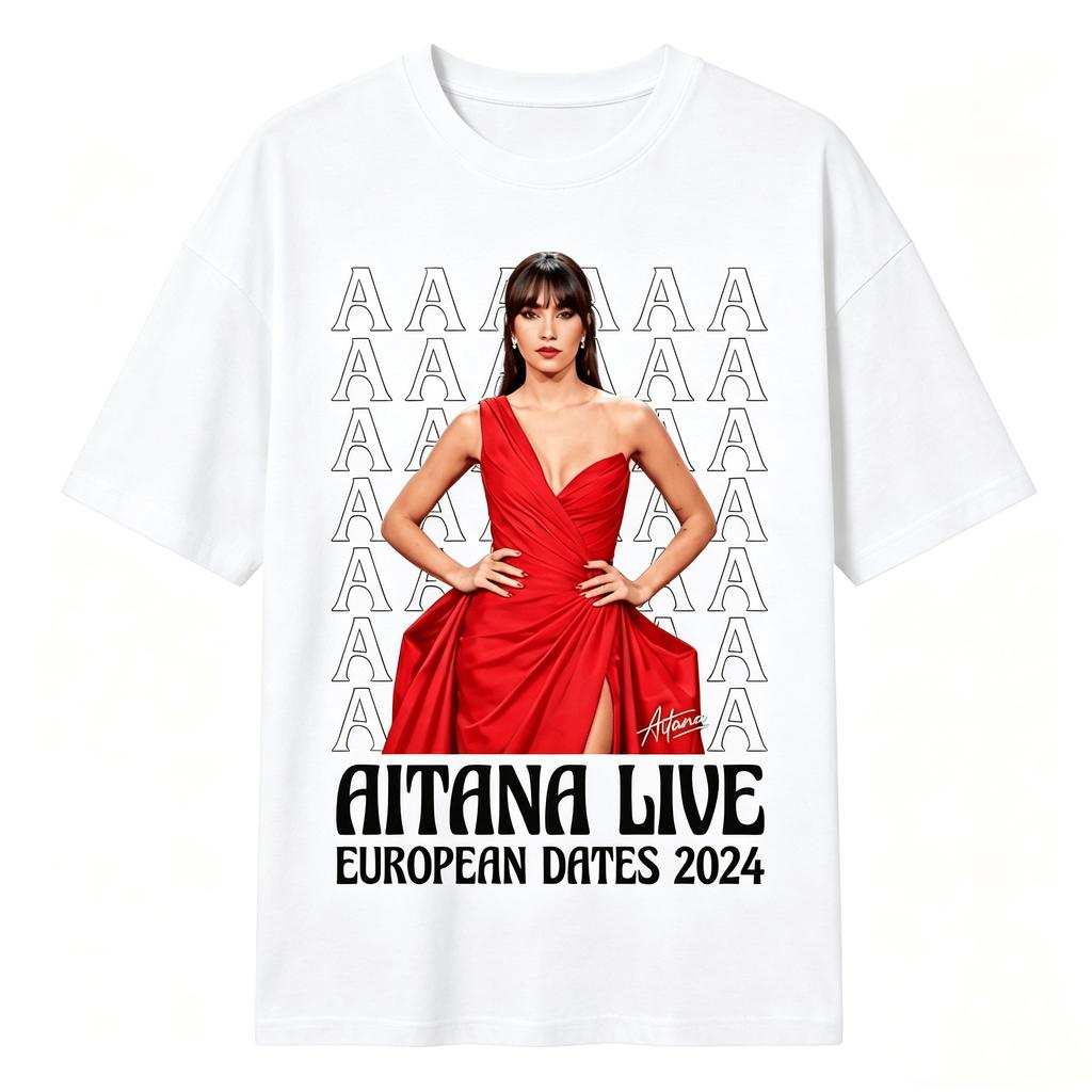 Singer Aitana 2026 Cuarto Azul graphic Unisex T Shirts Unisex Pure Cotton Short Sleeve Y2k Oversized Popular Tee Fashion Tops Gifts