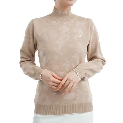 Golf High Neck Knit 0 (Stretch/Cow Spot) / Women's / 012-4274503 041_Beige [S]