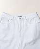 TTUDEMENT Washed Denim Shorts_White