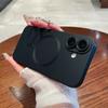 Luxury Matte Liquid Silicone Cases For iPhone 16 15 14 13 12 11 Pro Max Plus For Magsafe Magnetic Lens Film Protector Soft Cover