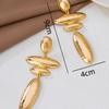 Temperament Simple Long Geometric Water Drop-Shaped Alloy Earrings Personalized Creative Fashion Simple Versatile Earrings