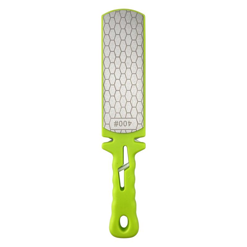 Multi-Functional 400 Grit Double-Sided Kitchen Knife Sharpener with Diamond Sand