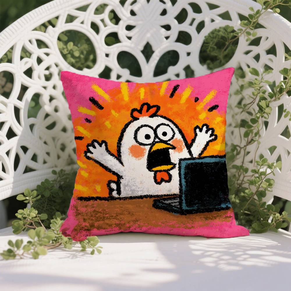 

Подходит для розыгрыша про животное для работников-A Наволочка против пылевых клещей Невидимая молния Шелковистый короткий плюш Чехол для подушки дивана 12x12Inch