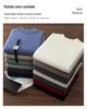 Men's Double-Thick Lamb Cashmere Sweater, Solid Color, Round Neck, Autumn/Winter Base Layer.