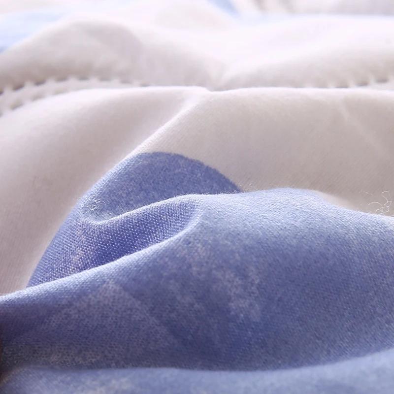 Quilted Summer Quilt And Pillowcase Or Single Quilts Soft Breathable Washable Thin Comforter Double Blanket
