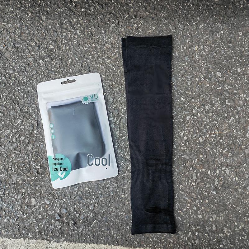 Korean Style Solid Color Ice Sleeves for Women - UV Protection Arm Covers for Summer, Running, Cycling, and Sun Protection.