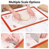 Non Stick Silicone Baking Mat Non Slip Kneading Dough Mat Pastry Mat With Measurements Pizza Cake Sheet Liner Cooking Tools