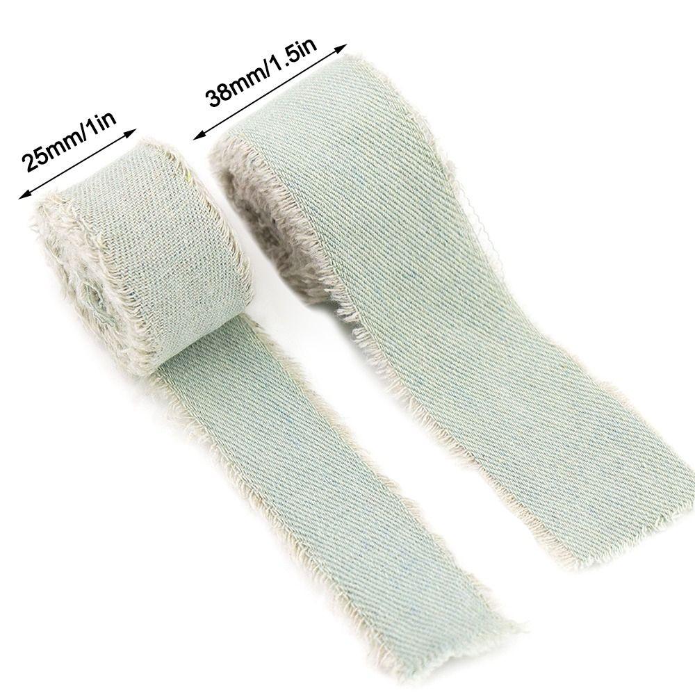 Blue Cowboy Denim Ribbon Hairclip Bows DIY Sewing Crafts  Bridal Bouquets