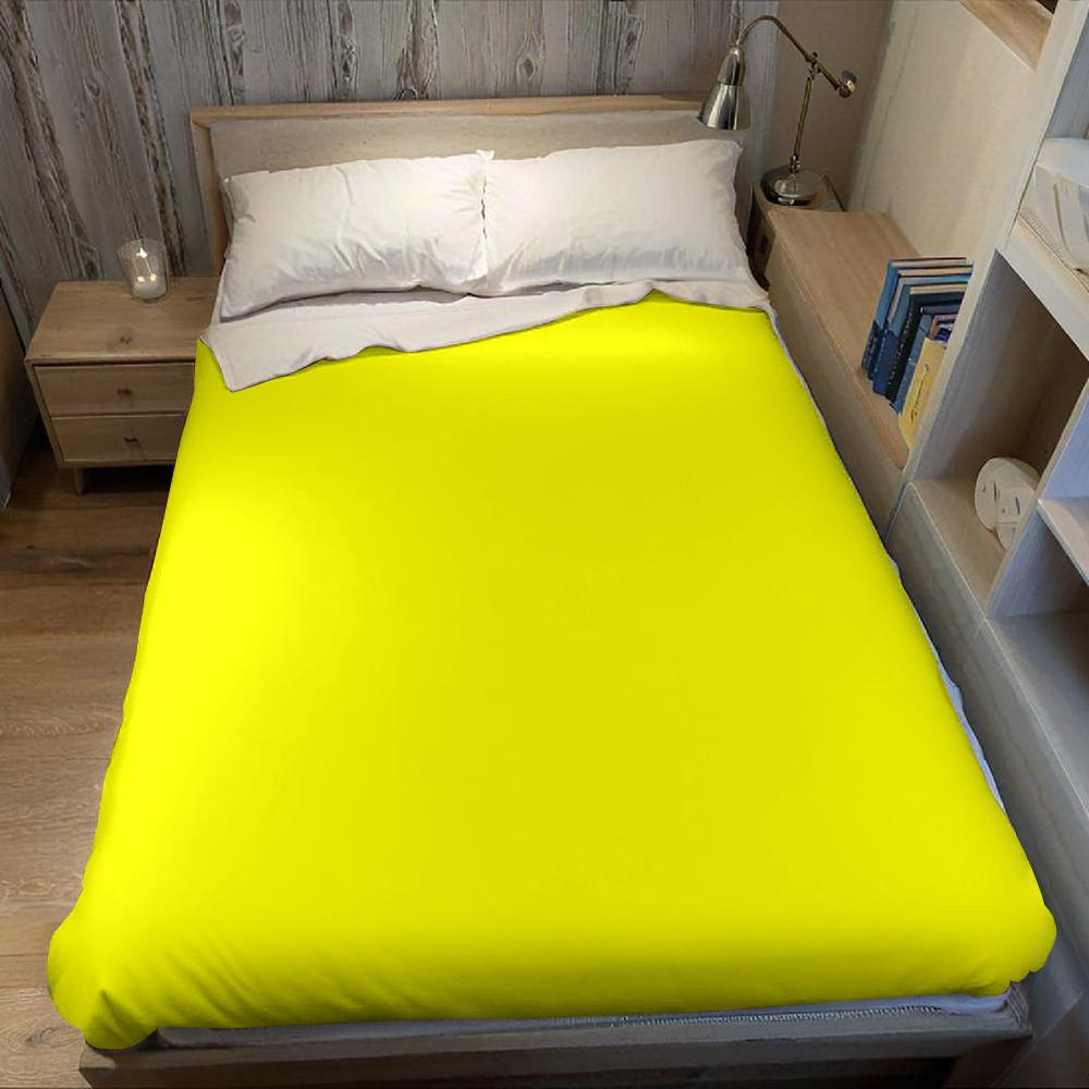 Fluoreszierend Gelbe Flanelldecke Warm Weich Halloween Weihnachten Sofa Warm Gemütlich Dekoratives Dekor Geschenk Für Alle Jahreszeiten