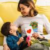 6/12pcs DIY Bouquet Handmade Greeting Card Postcard Paper Bouquet Party Supplies 2D Bouquet Carnation 6 Styles