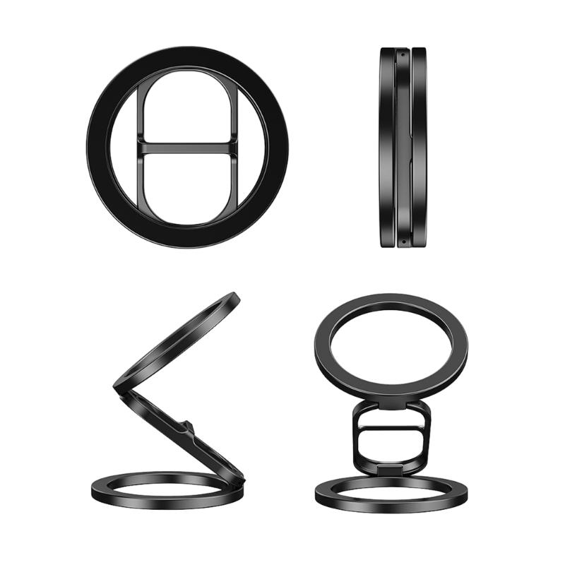 multifunction Magnetic Phone Stand Double Magnetic Designs Phone Stand for Secure Hold Adjustable Angles Stand for Car/Gym Use