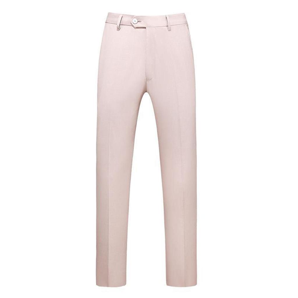 Men's Oversized Solid Color Suit Pants Men's Business Casual Straight Leg Suit Pants