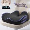 Ergonomic Thickened Memory Foam Seat Cushion for Office Chairs - Heavy-Duty Chair Pad with Removable Cover, Ideal for Lower Back