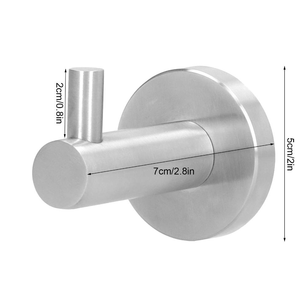 Rust Proof Towel Hanger Hook Silver Coat Hanger Hook Practical Wall Hook Multi-Purpose