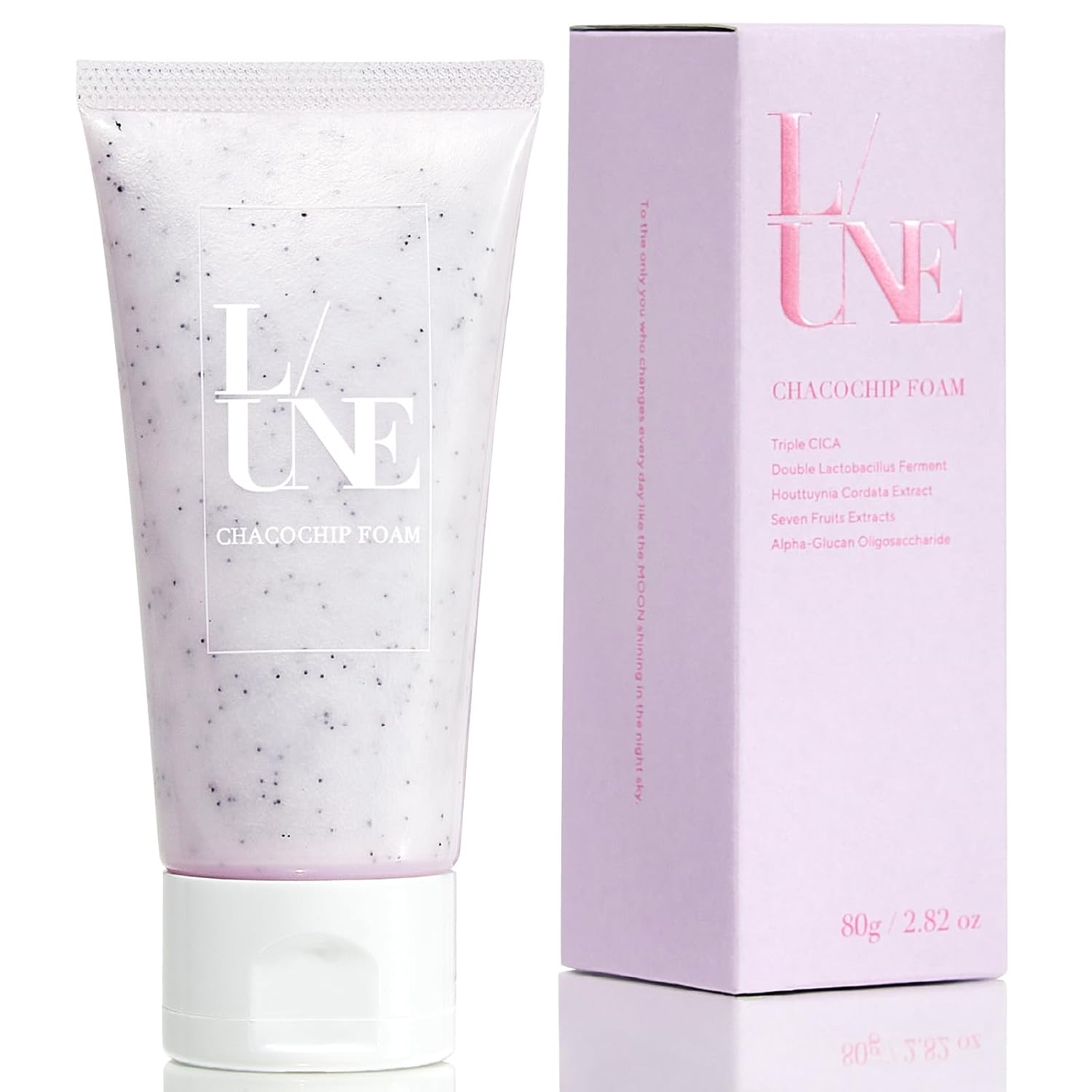 

L/UNE Cleansing Foam Choco Chip Pores Azelaic Acid Charcoal Bubbles Clogged Dark Spots CICA Sensitive Skin Dry