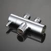 Bathroom Renovation Black Copper Chrome Diverter Compact Round Shower Valve Compact Round Body Long-Term Reliability