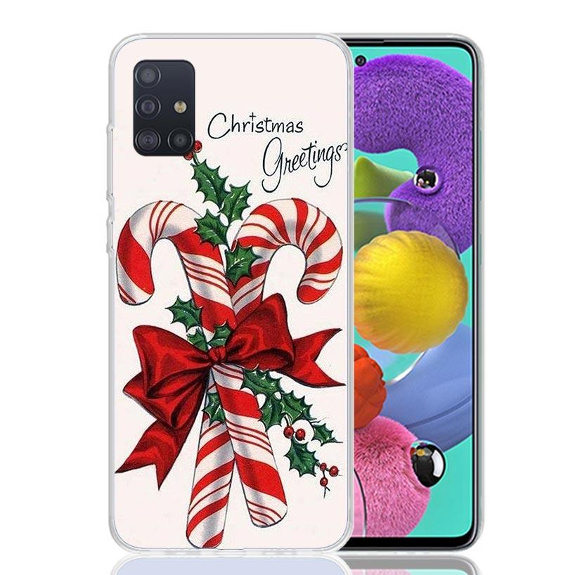Christmas Santa Claus Present Phone Case For Samsung Galaxy A52 A42 A32 A22 A12 A51 A50S A40 A30S A20E A10S A41 A31 A21S A11 A72