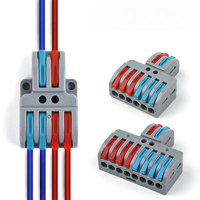 Páčkové rychlospojky Elektrická svorka Rozbočovač Kabel Domácí Kompaktní Spoj Izolovaná Svorkovnice S pevnými otvory SPL