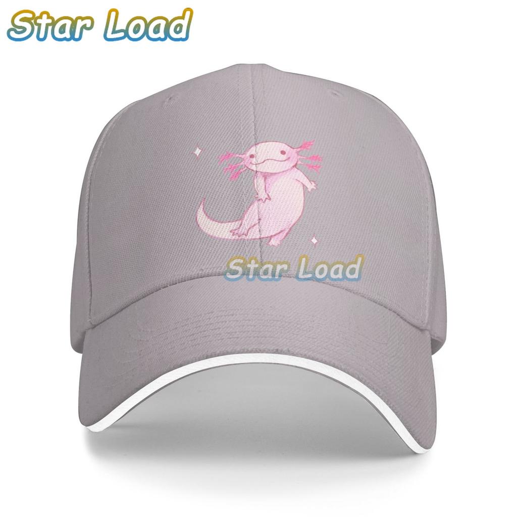 Halloween Axolotl Lustige Baseballkappe, Unisex, Damen, verstellbar, einfarbig, Papa-Hüte, niedriges Profil, solide Ballkappe, Sandwich-schwarze Kappe für Damen
